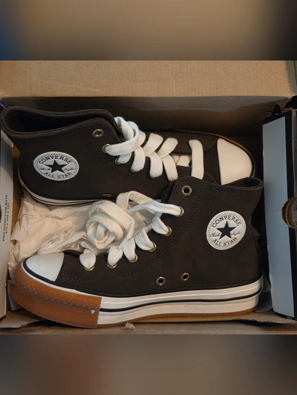 Converse Kids CTAS EVA Lift Hi Fresh BrewBrown Platform A13366C Size 4Y / 5.5 WM